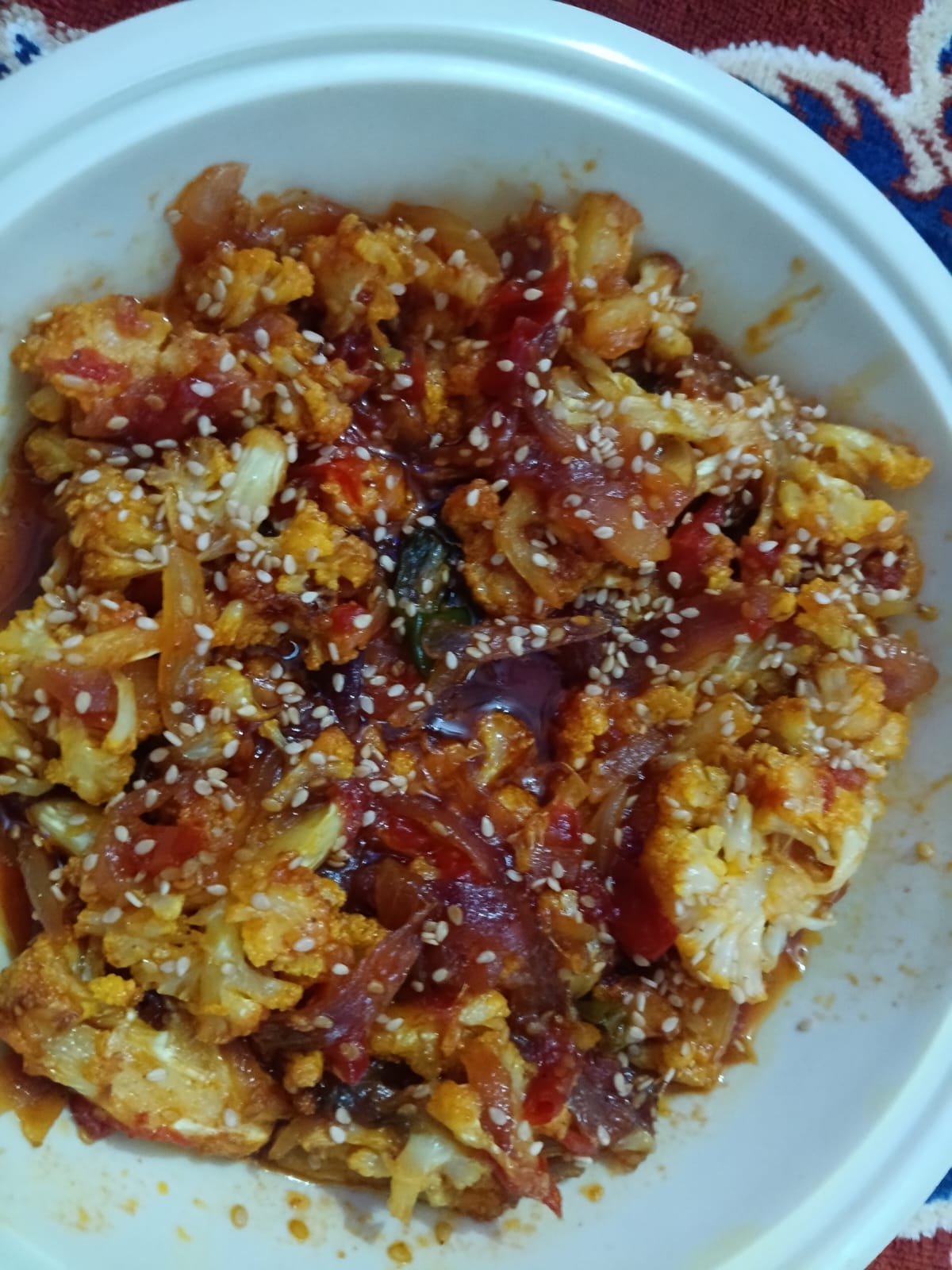 Honey Chilli Cauliflower 2